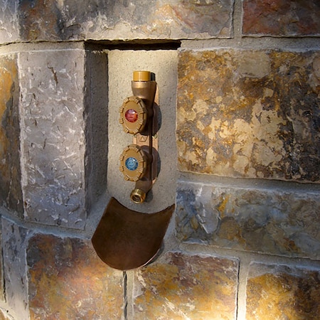 Woodford Mfg 1/2 in. x 3/4 in. FPT x MPT x 8 in. L Freezeless Anti-Rupture Hot-Cold Vertical Sillcock V22P-8-MH